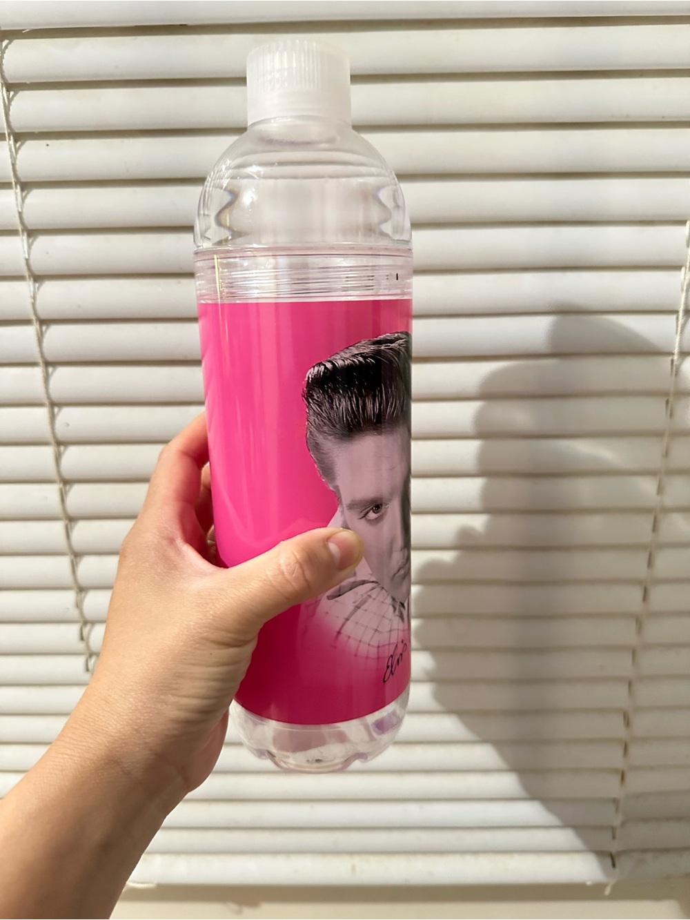 clear plastic Spoontiques water bottle Elvis Presley - Picture 3 of 3